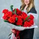 Букет из 15 французских роз (красный)